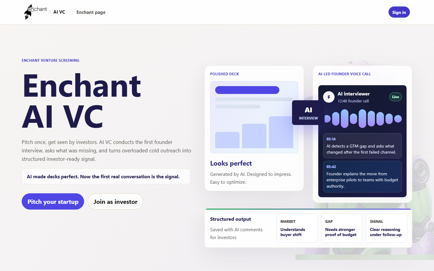 AI VC product